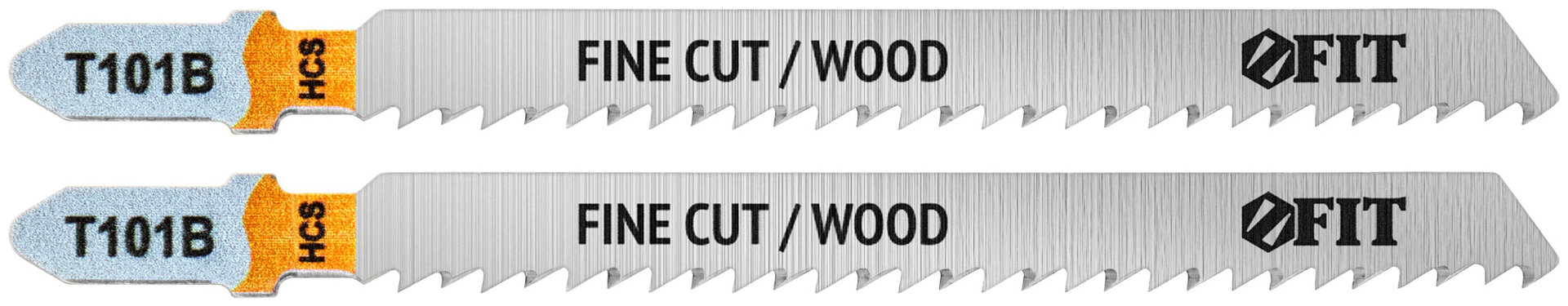 Полотна по дереву, HCS, шлифованные под свободным углом зубья, 100/74/2,5 мм (T101B), 2 шт. (40948)