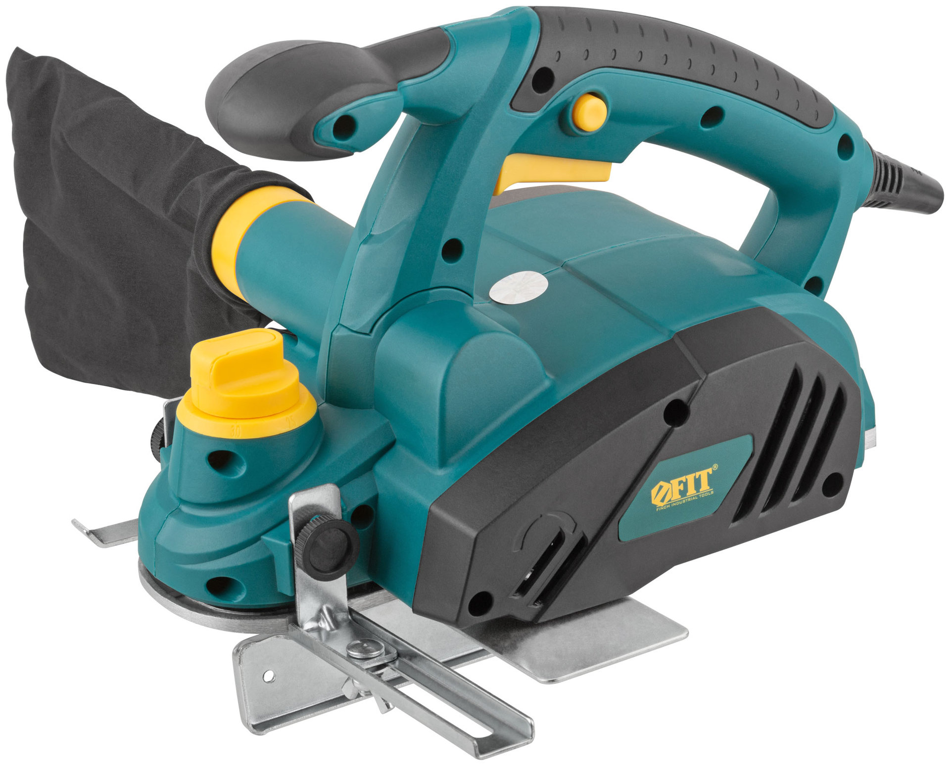 Рубанок 900 Вт; 16000 об/мин; 82 мм; 0-3,0 мм; паз 0-16 мм; 3 кг; прав. выброс; ал.опора; рез. накл.; коробка (80498)