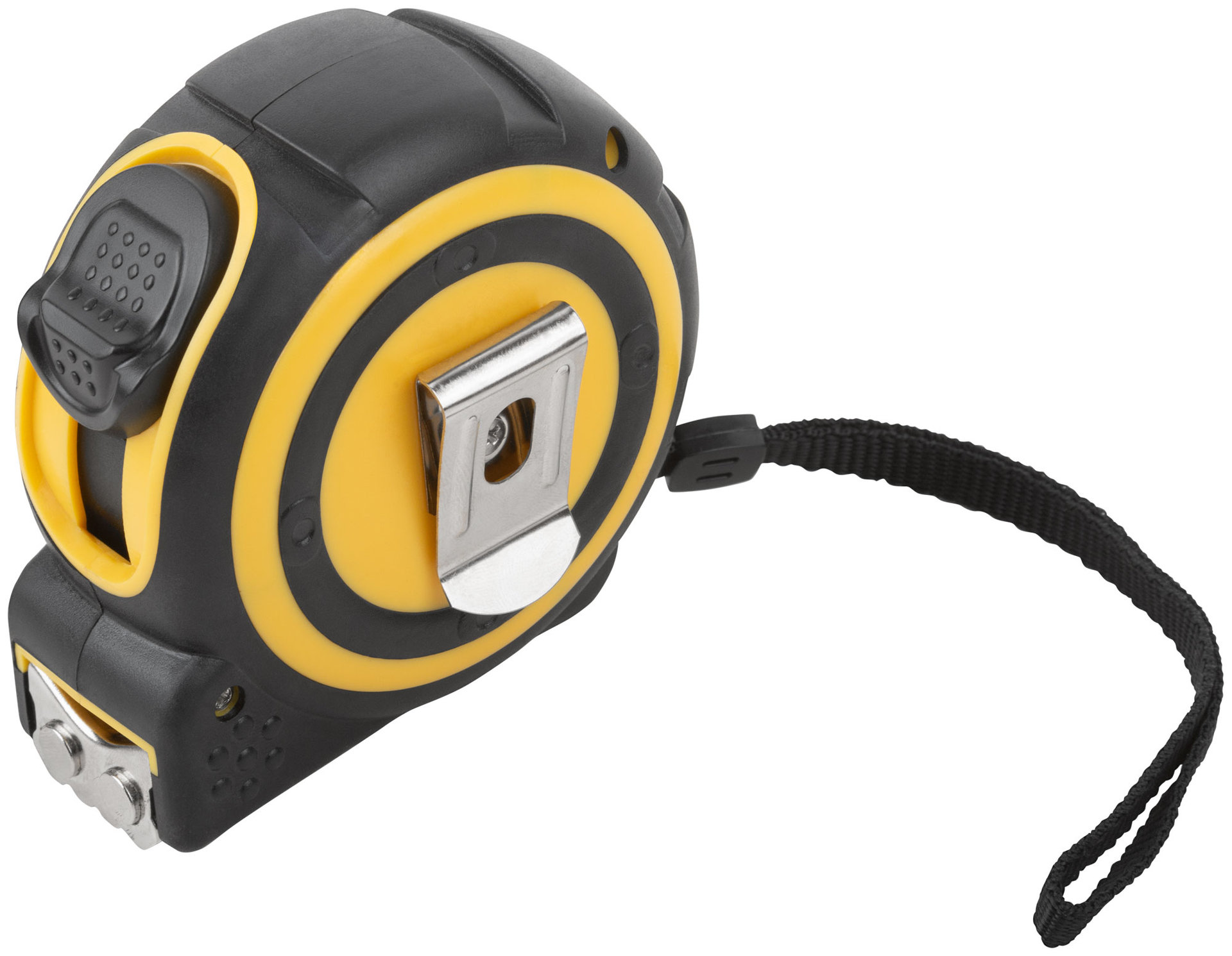 Рулетка Смарт, калибр.лента, нейлон.покр., магн.крючок, прорезиненный корпус 7,5 м х 25 мм