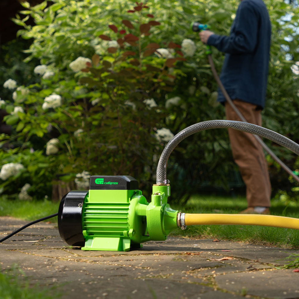 Садовый поверхностный насос СПН700-Ч, 700 Вт, напор 50 м, 3000 л/ч, чугун Сибртех (97243)