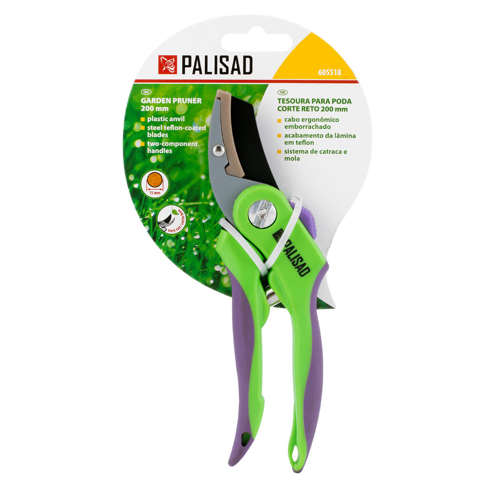 Секатор с наковальней, 200 мм, двухкомпонентные рукоятки Palisad (605518)