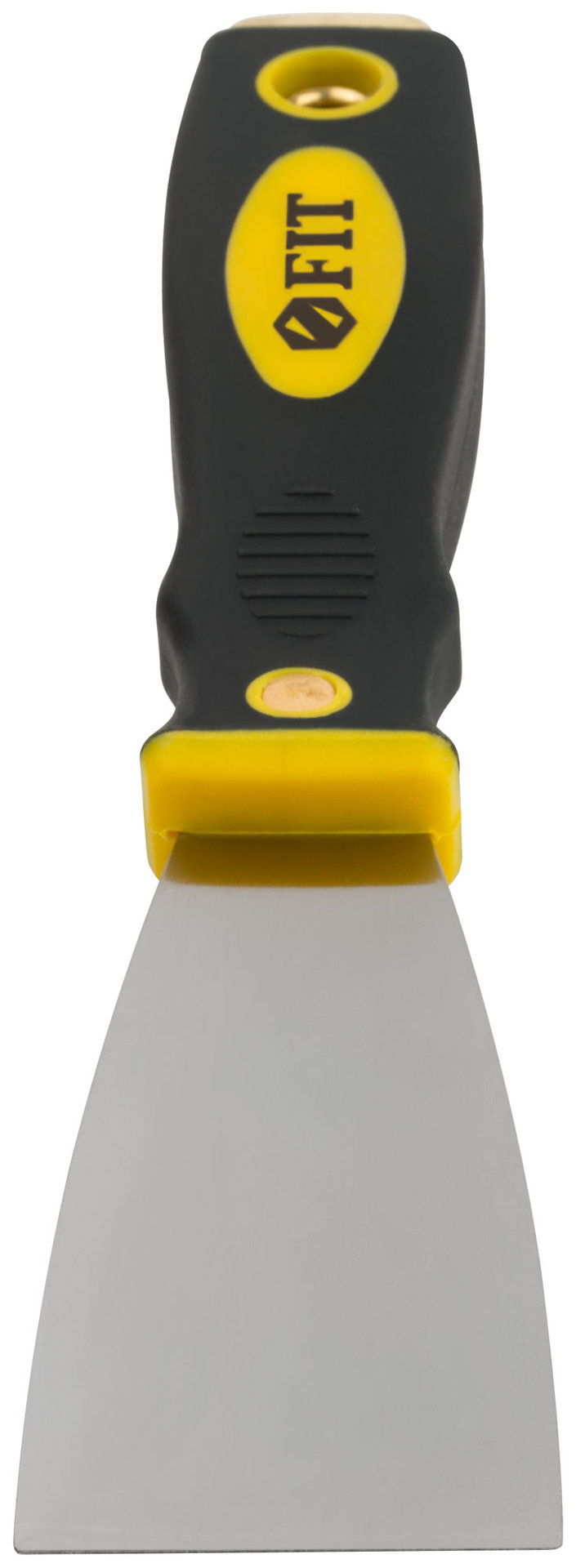 Шпатель для удаления ржавчины Профи, толщ. лезвия 1 мм, двухкомп.ручка с метал.бойком 2 (50 мм) (06672)