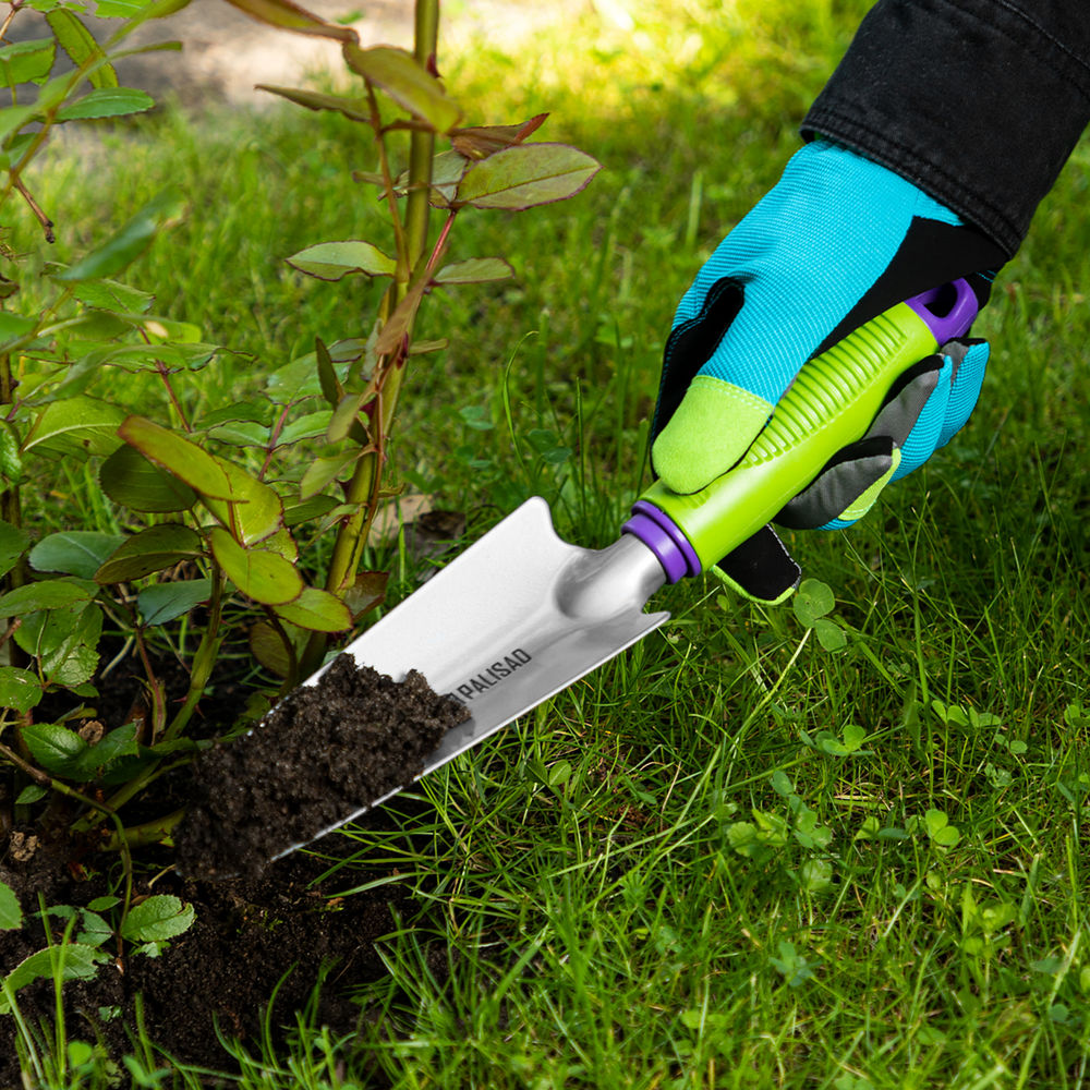 Совок посадочный узкий, 62 х 315 мм, стальной, пластиковая рукоятка, Connect, Palisad (63002)