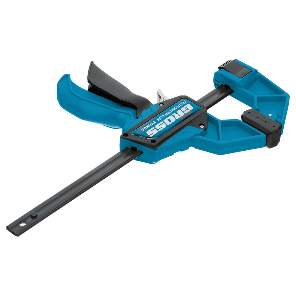 Струбцина реечная, быстрозажимная, пистолетного типа, пошаговый механизм, пластиковый корпус, 150 мм Gross (20700)