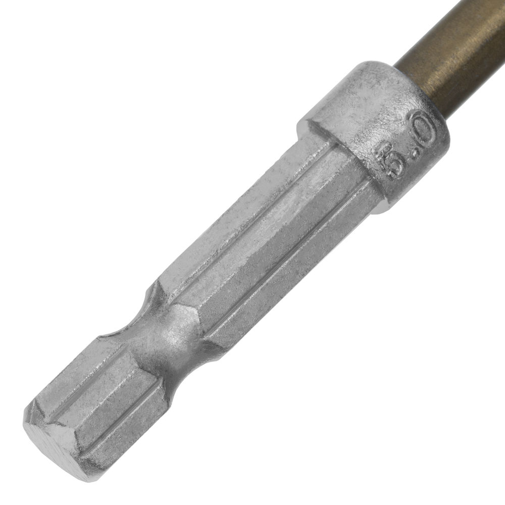 Сверло по металлу, 5 мм, HSS, нитридтитановое покрытие, шестигранный хвостовик Matrix (717502)