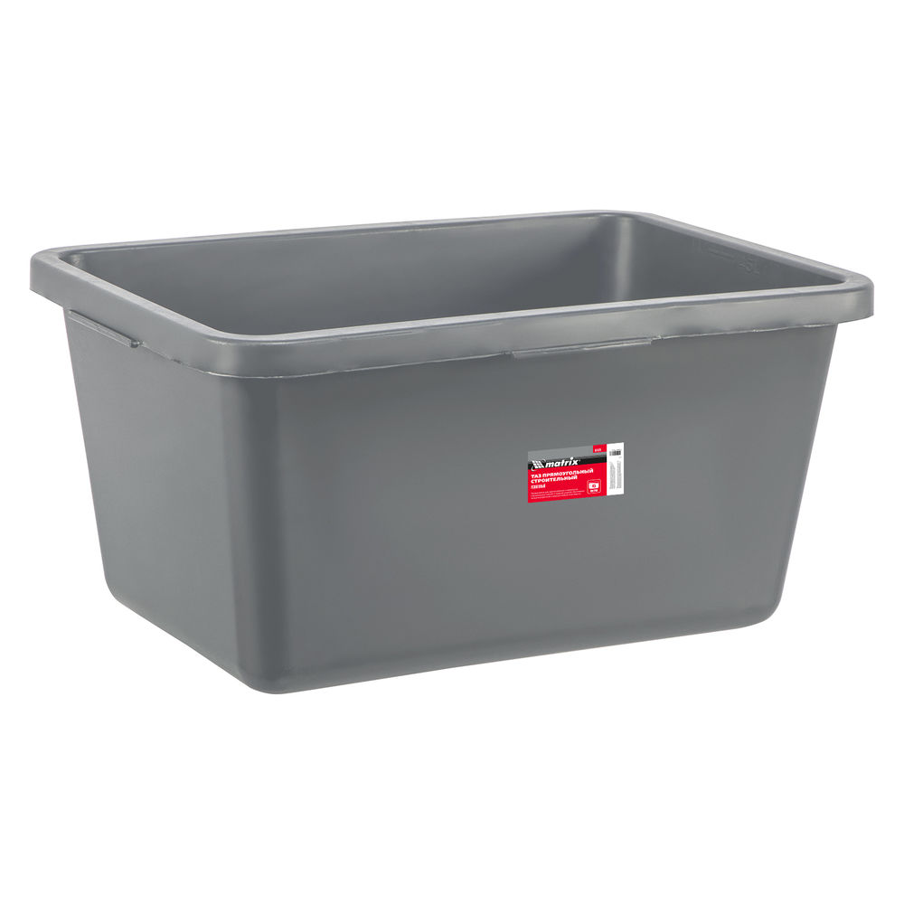 Таз прямоугольный строительный усиленный, 45 л Matrix (81470)