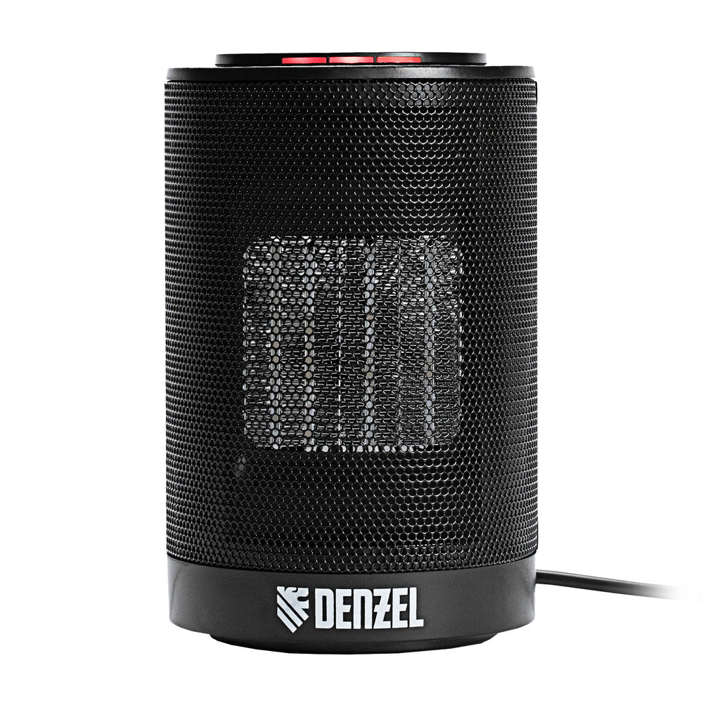 Тепловентилятор электрический керамический DTFC-1200, 3 режима, вентилятор, нагрев 600/1200 Вт Denzel (96418)