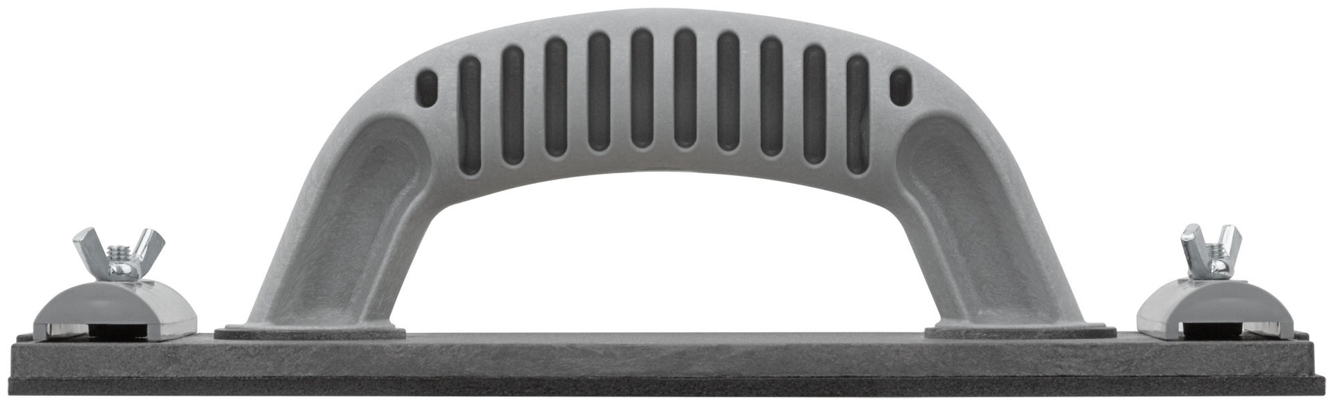 Терка для нажд.бумаги пластиковая с мет.прижимом, черная 230х105 мм (39720М)