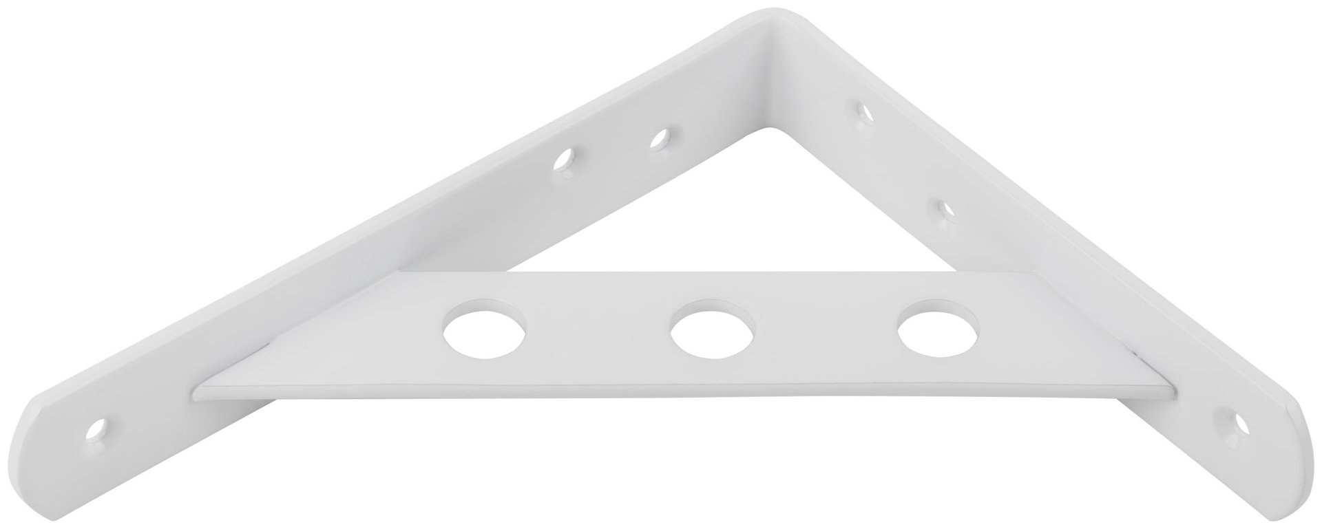 Уголок-кронштейн усиленный белый 150х125 мм (66101)