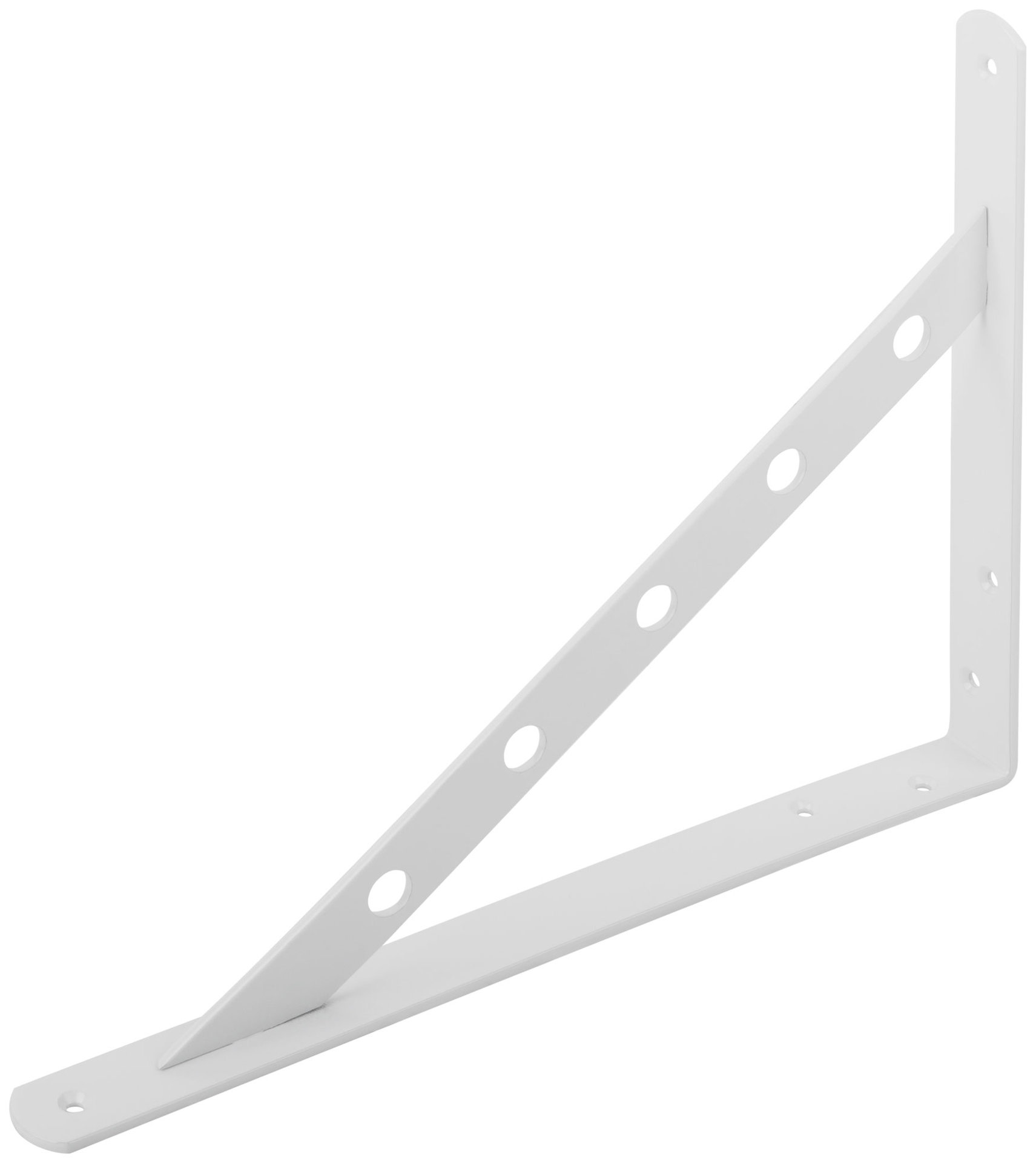 Уголок-кронштейн усиленный белый 300х225 мм (66107)