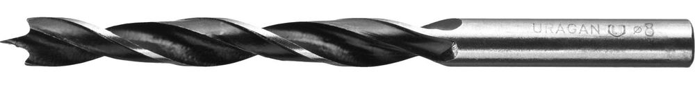 Сверло спиральное по дереву 4 x 70/40 мм URAGAN 29419-070-04