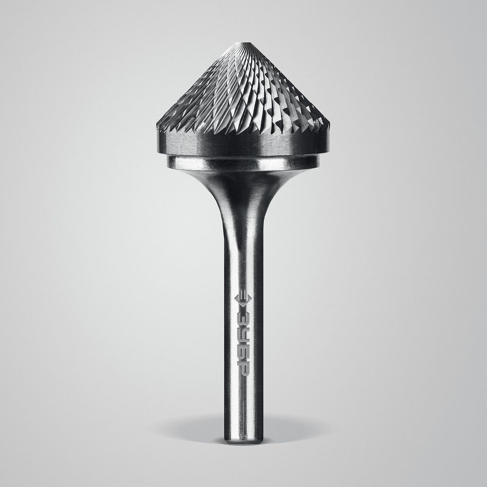 Борфреза твердосплавная 25?12 мм, тип K (зенкер с вершиной 90°), хв-к 6 мм ЗУБР ПРОФЕССИОНАЛ 28809-25-12