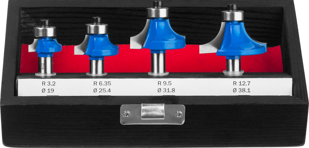 Набор профильных фрез по дереву 4 шт ЗУБР Профессионал 28795-H4-2  