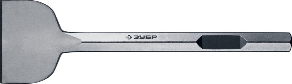 Зубило лопаточное 125 x 400 мм HEX 28 ЗУБР БУРАН 29372-125-400