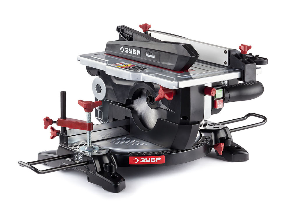 Пила торцовочная комбинированная 1500 Вт O 210 ЗУБР ЗПТК-210-1500