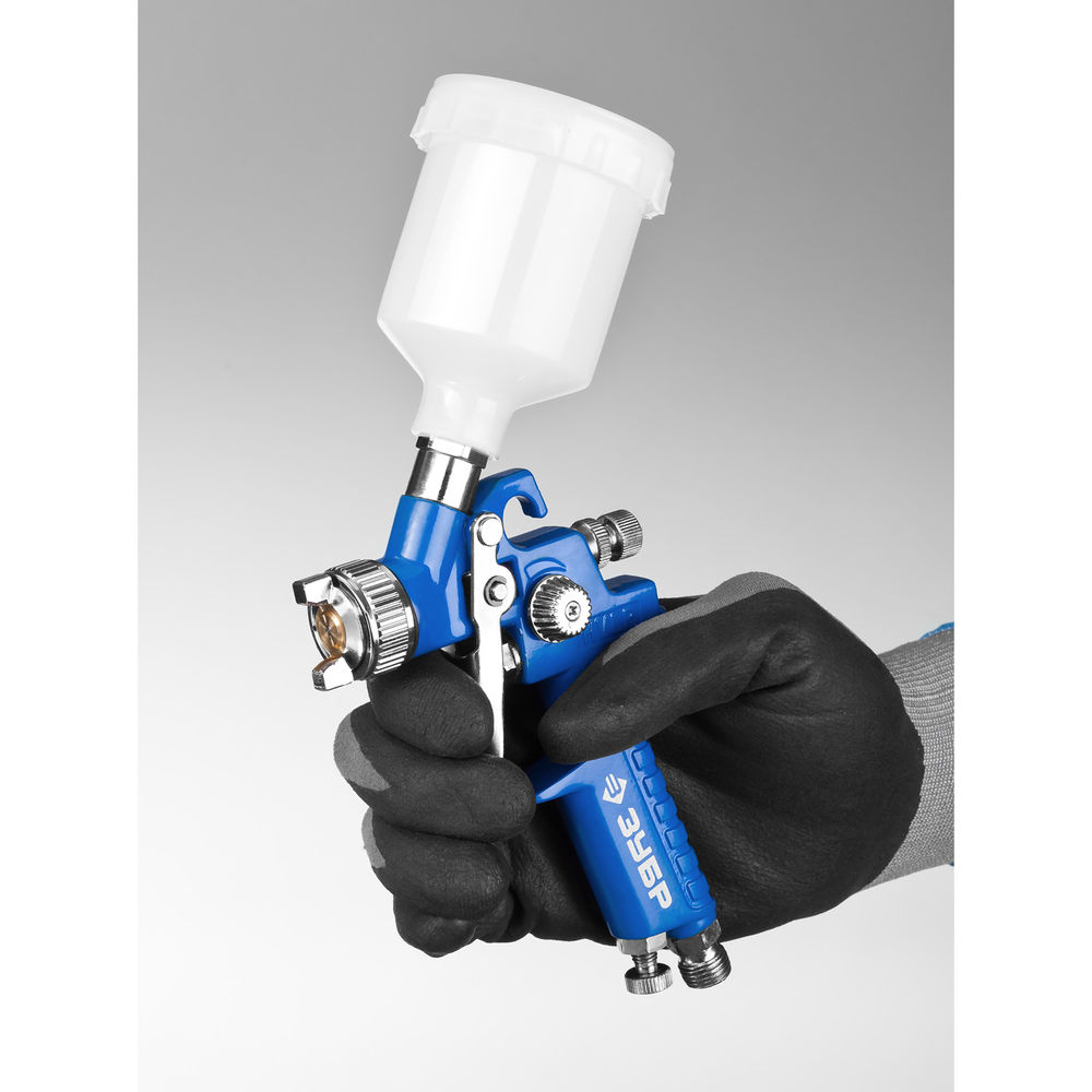 Краскопульт пневматический PRO 150, 0.8 мм, с верхним бачком ЗУБР Профессионал 06454-0.8