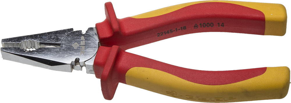 Диэлектрические комбинированные плоскогубцы 160 мм Профессионал ЗУБР Профиэлектрик 22145-1-16