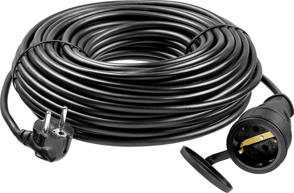 Удлинитель-шнур силовой ПВС 3 x 1.5 мм2 30 м 3500 Вт IP44 ЗУБР ПВС-315-Ш Профессионал 55020-30