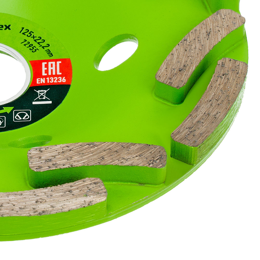 Чашка алмазная зачистная 125 мм, двухрядная Сибртех (72955)