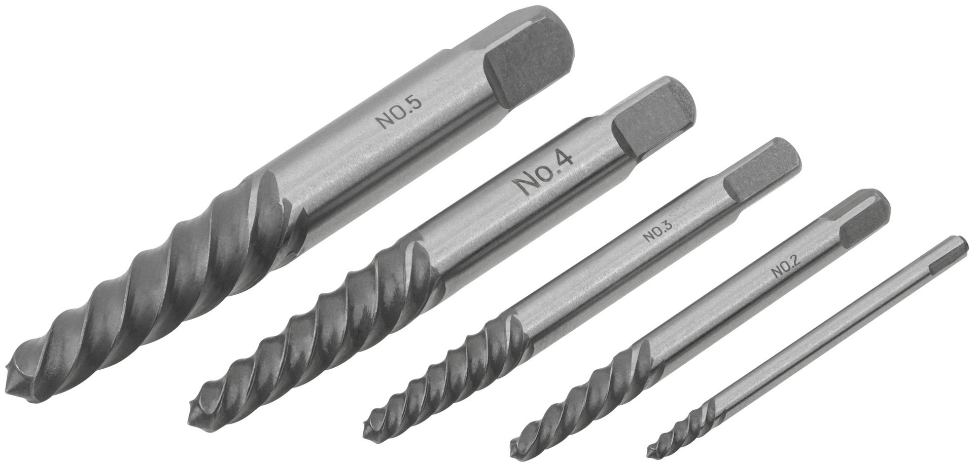 Экстракторы для шурупов усиленные 5 шт. (36436)