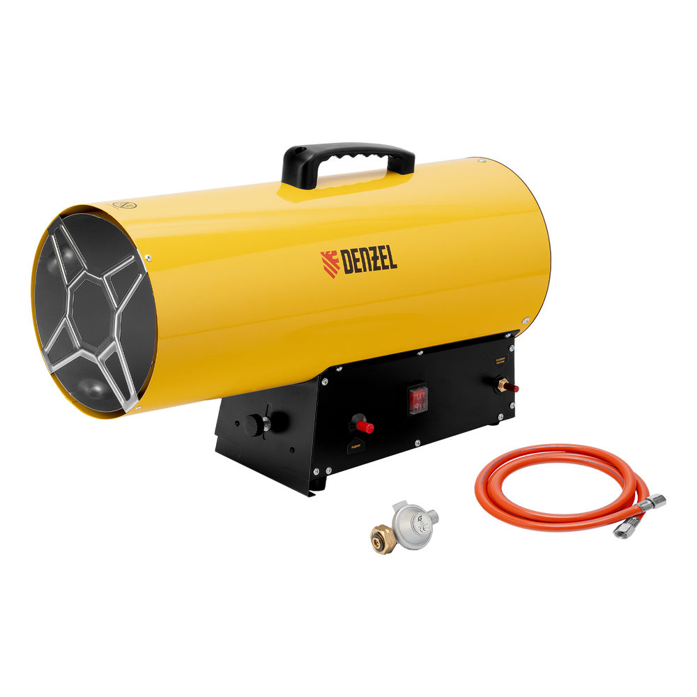 Газовая тепловая пушка GHG-50, 50 кВт, 1400 м3/ч, пропан-бутан Denzel (96480)