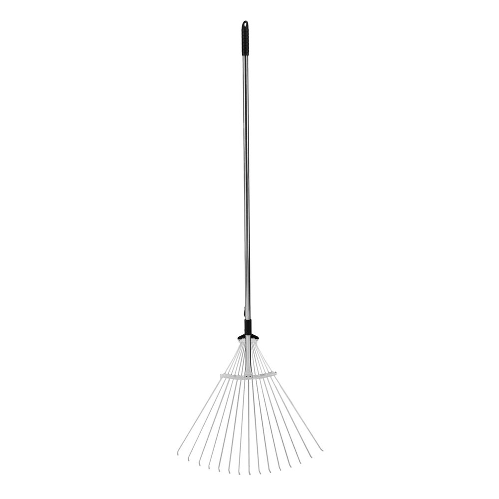 Грабли веерные стальные, 190 - 520 х 1200 - 1500 мм, 15 зубьев, раздвижные, стальной черенок, Palisad (6175655)