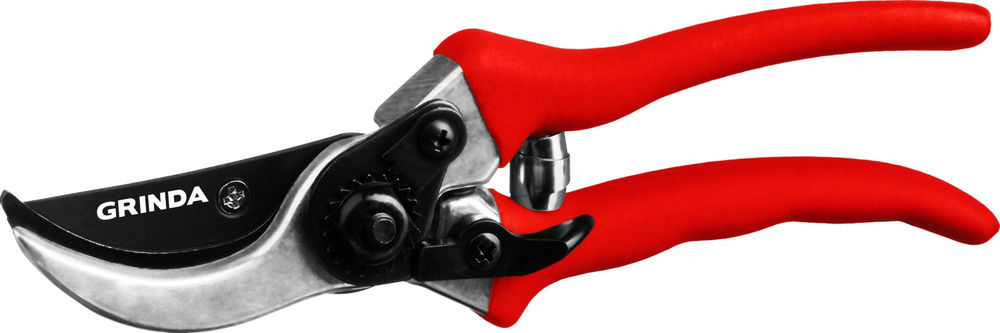 Плоскостной секатор G-11, 210 мм, лезвия из углеродистой стали, закалены, тефлоновое покрытие, алюминиевые рукоятки GRINDA 8-423001_z02