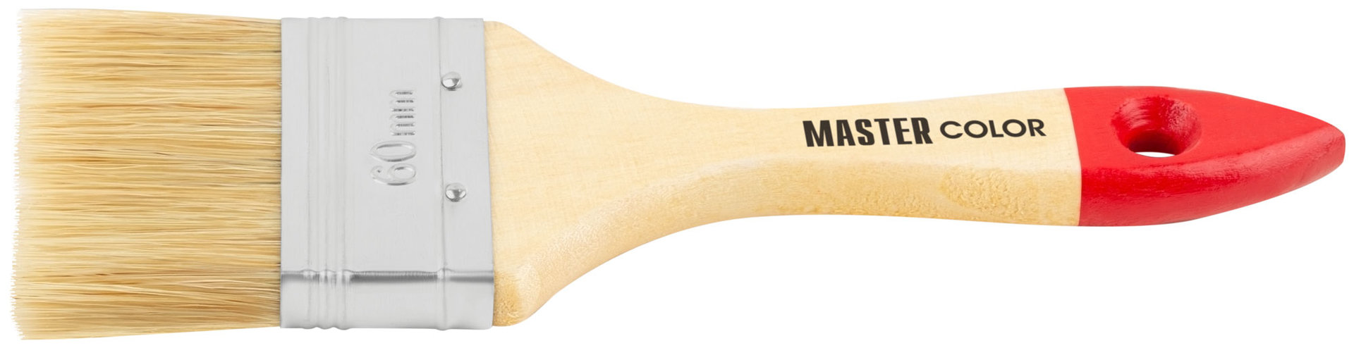 Кисть флейцевая, натур. щетина, 55% топс, лакиров.ручка, ширина 60 мм (30-0014)