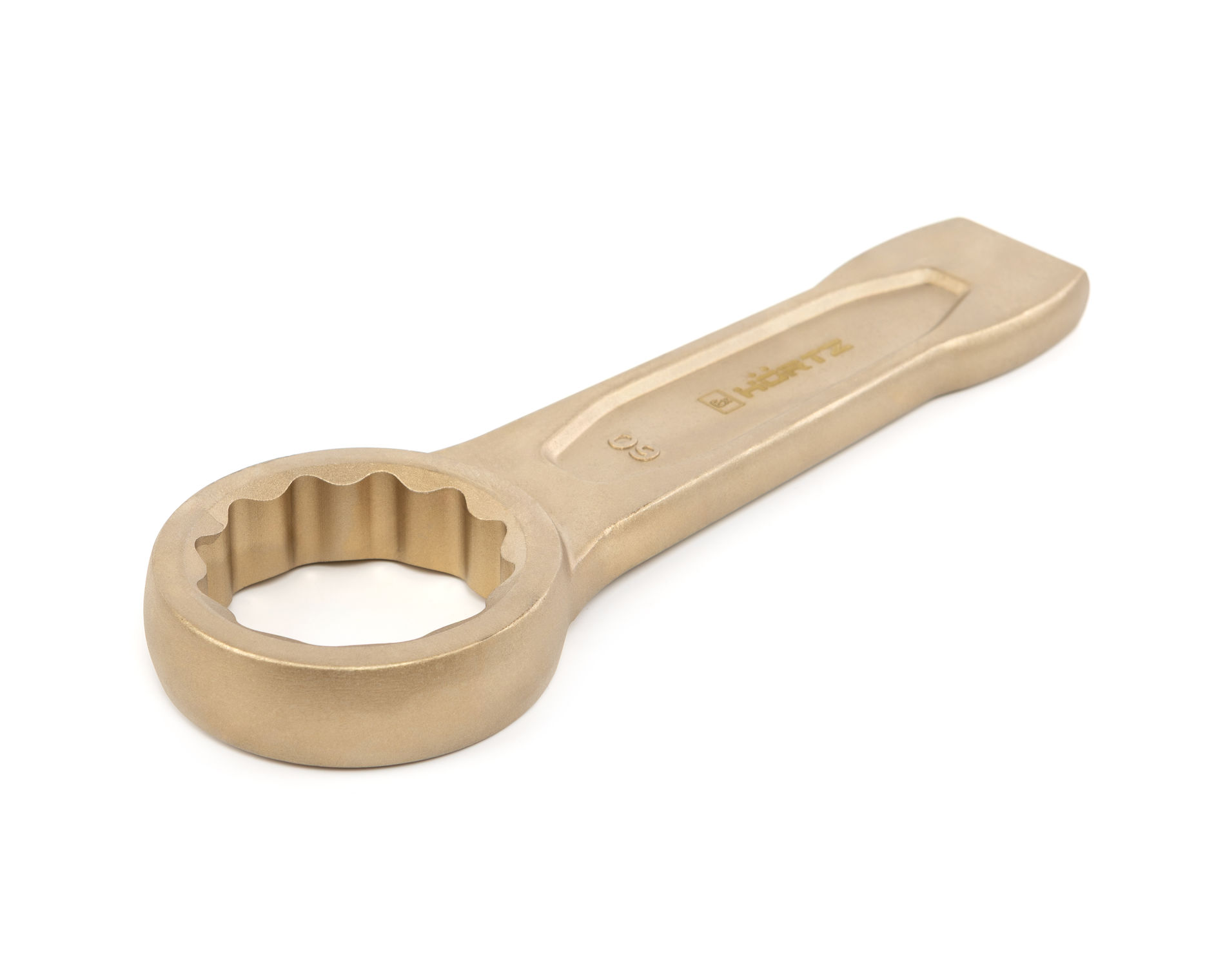 Ключ гаечный накидной ударный 60 искробезопасный сплав AlCu, HORTZ