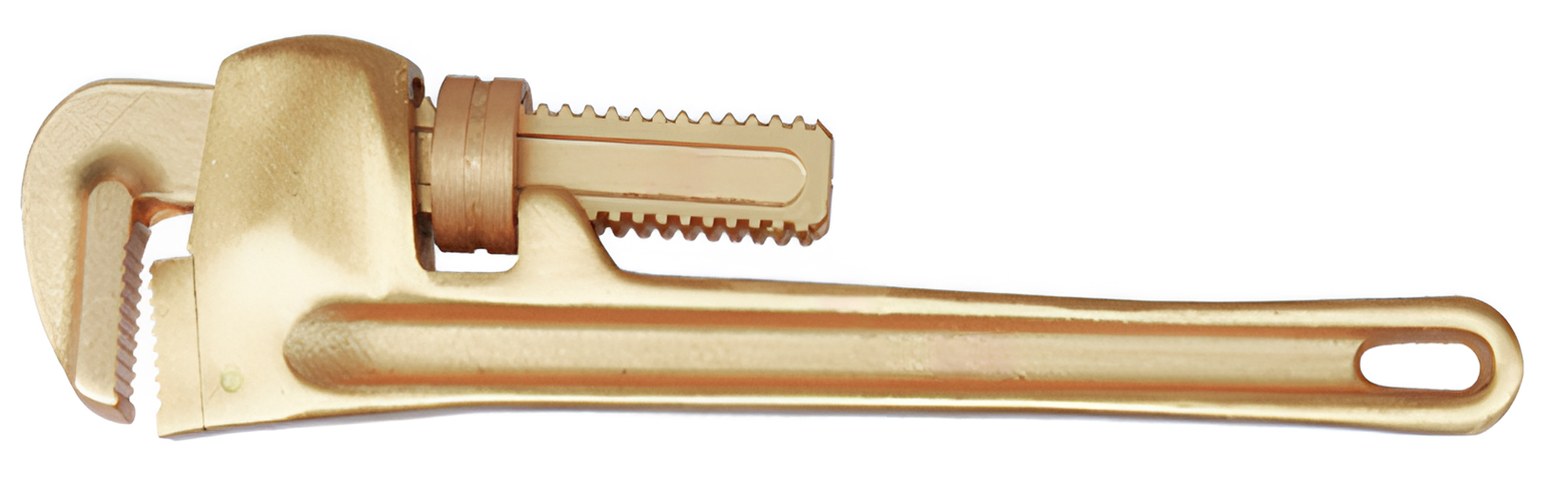 Ключ трубный американский 40x300 искробезопасный сплав AlCu 131-1006, HORTZ