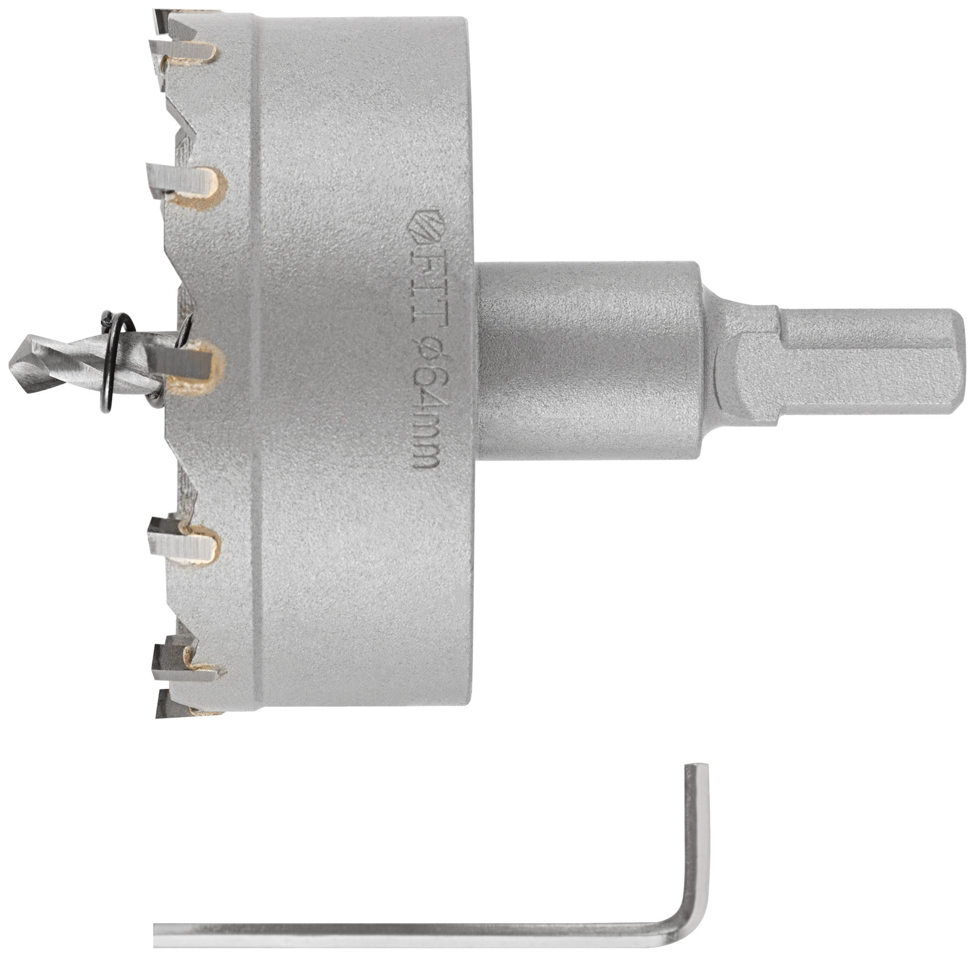 Коронка кольцевая с карбидными вставками Профи (для отверстий в нержавеющей стали) 64 мм (36853)