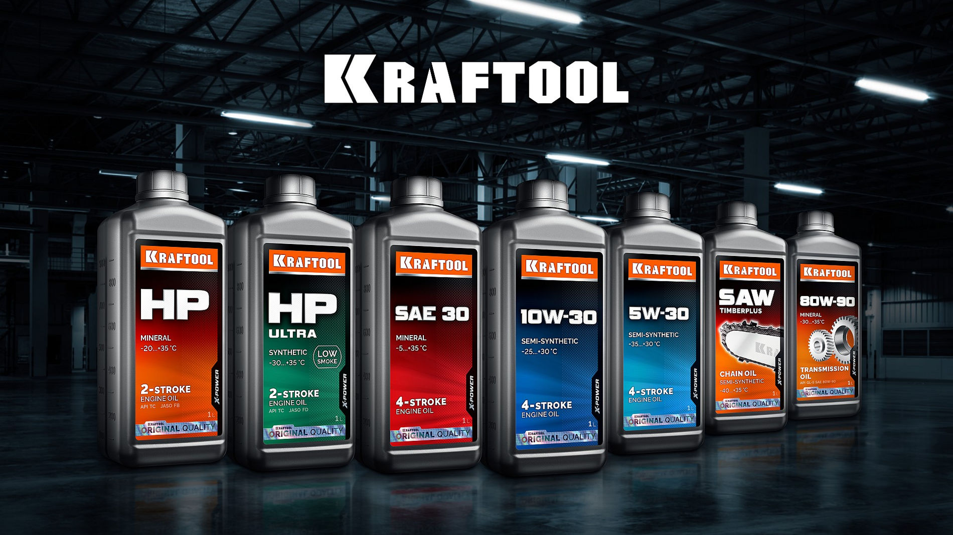 KRAFTOOL HP, 1 л, минеральное масло для 2-тактных двигателей (41502-1)