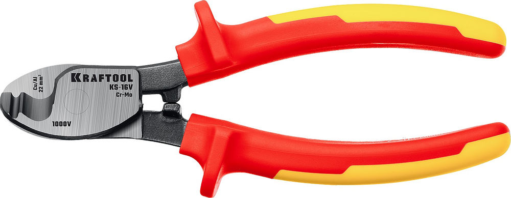 Диэлектрический кабелерез KS-16V, 1000 В, d 9 мм, 160 мм KRAFTOOL 23333-16V