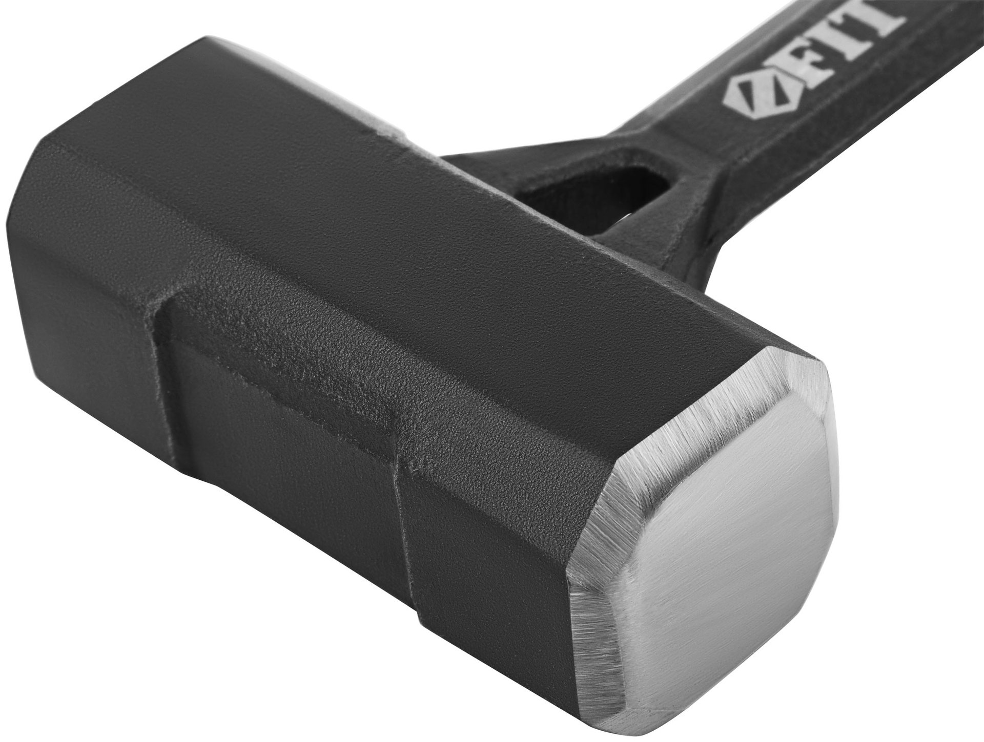 Кувалда кованая цельнометаллическая, пластиковая прорезиненная ручка 1 кг