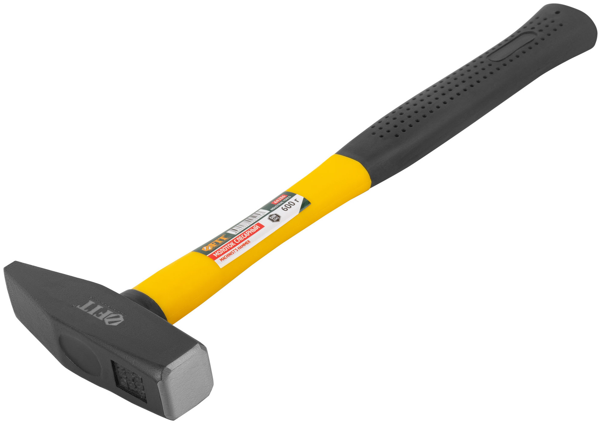 Молоток кованый, фиберглассовая ручка 600 гр. (44286)