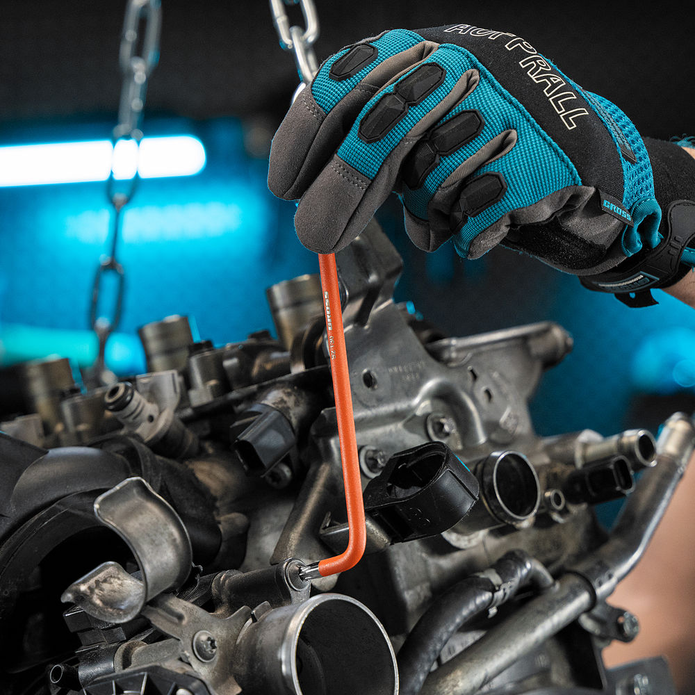 Набор ключей имбусовых Torx -TT, 9 шт: T10-T50, магнит, S2, экстра-длинные, хром/краска 9 шт Gross