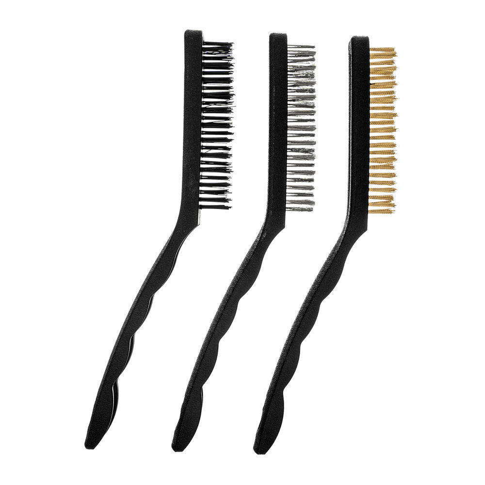 Набор щеток, 3 шт, металлические с пластмассовой ручкой, большие Matrix (74863)