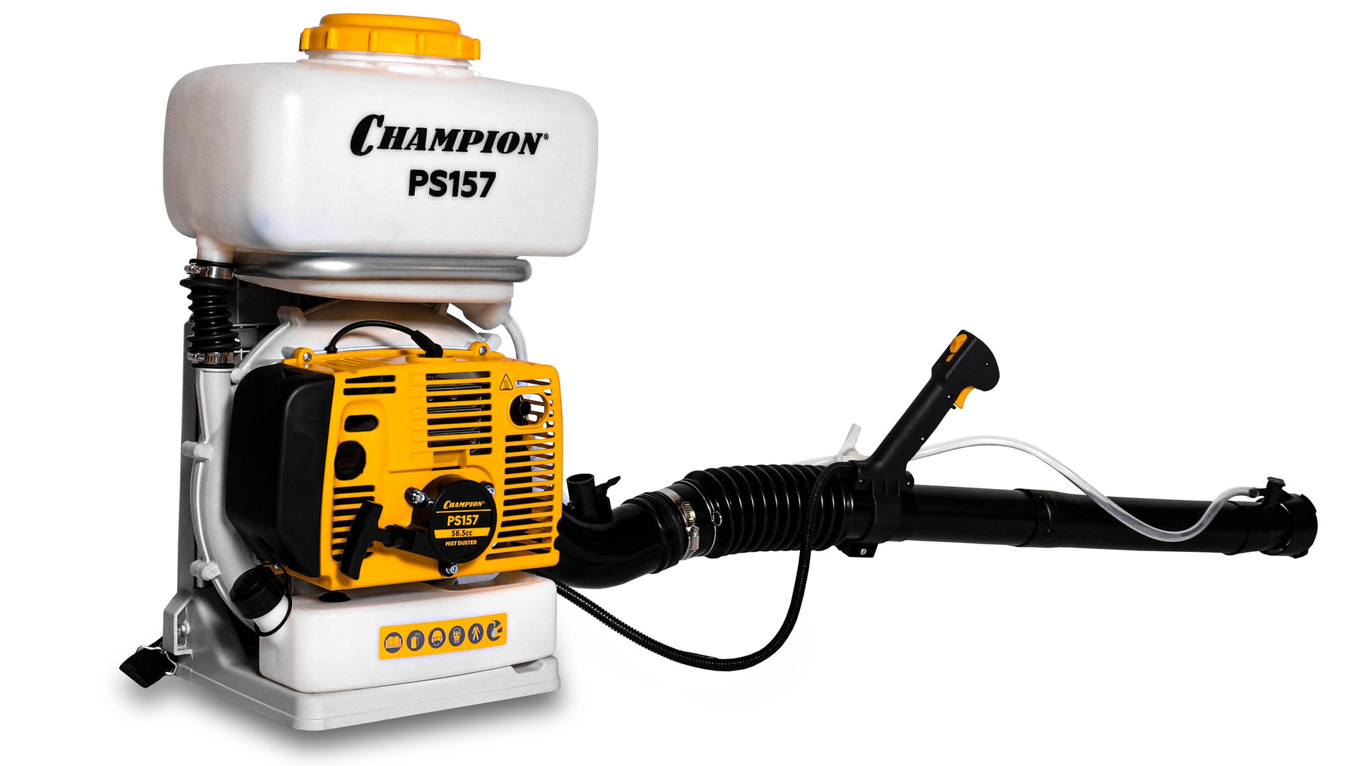 Опрыскиватель-распылитель 2,6кВт 56,5см? 15м бак 14л 0,14-3,03 л/мин 11,3кг CHAMPION PS157