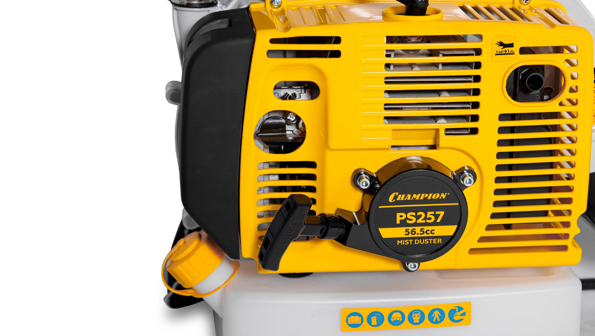 Опрыскиватель-распылитель PRO 2,5кВт 56,5см? 15м бак 14л 0,14-3,03 л/мин 11,3кг CHAMPION PS257