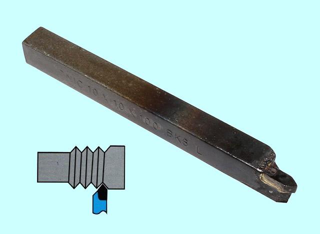 Резец Резьбовой 12х12х110 Т5К10 для наружной резьбы левый DIN 282-60 CNIC