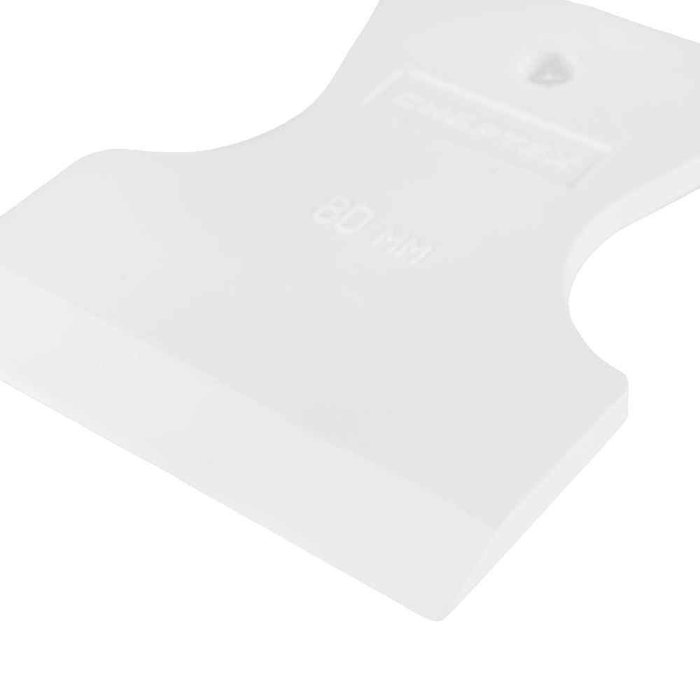 Шпатель, белая резина, 80 мм Сибртех (85833)