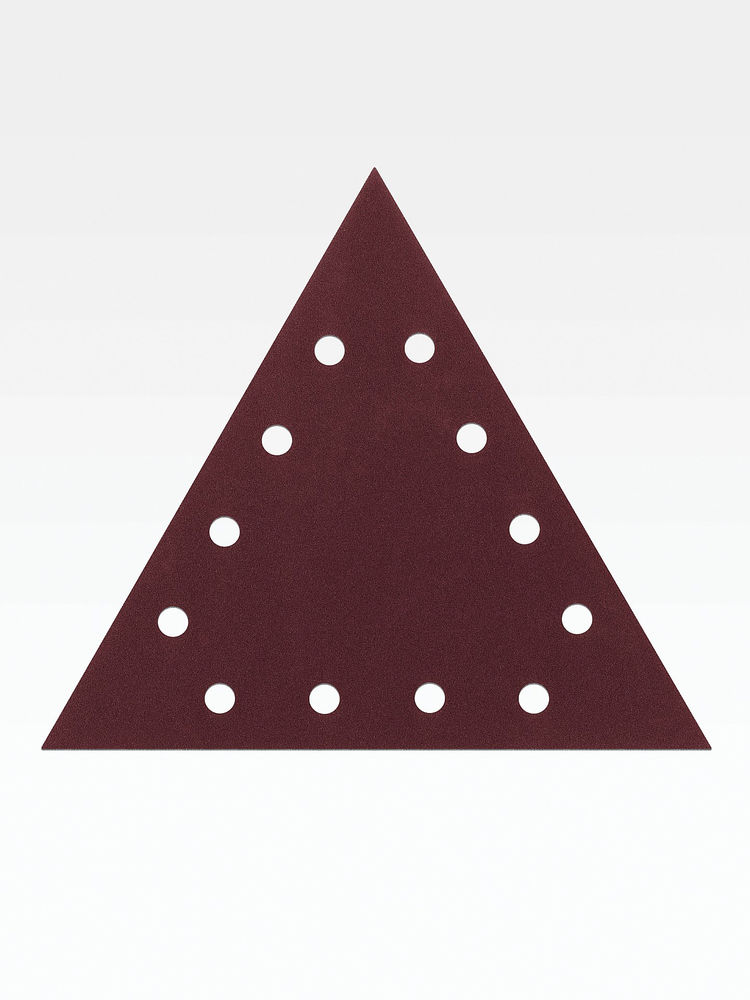 Треугольник шлифовальный на липучке STEHER GIRAFFE T-285 мм Р40 12 отв. 5 шт. 35683-040  