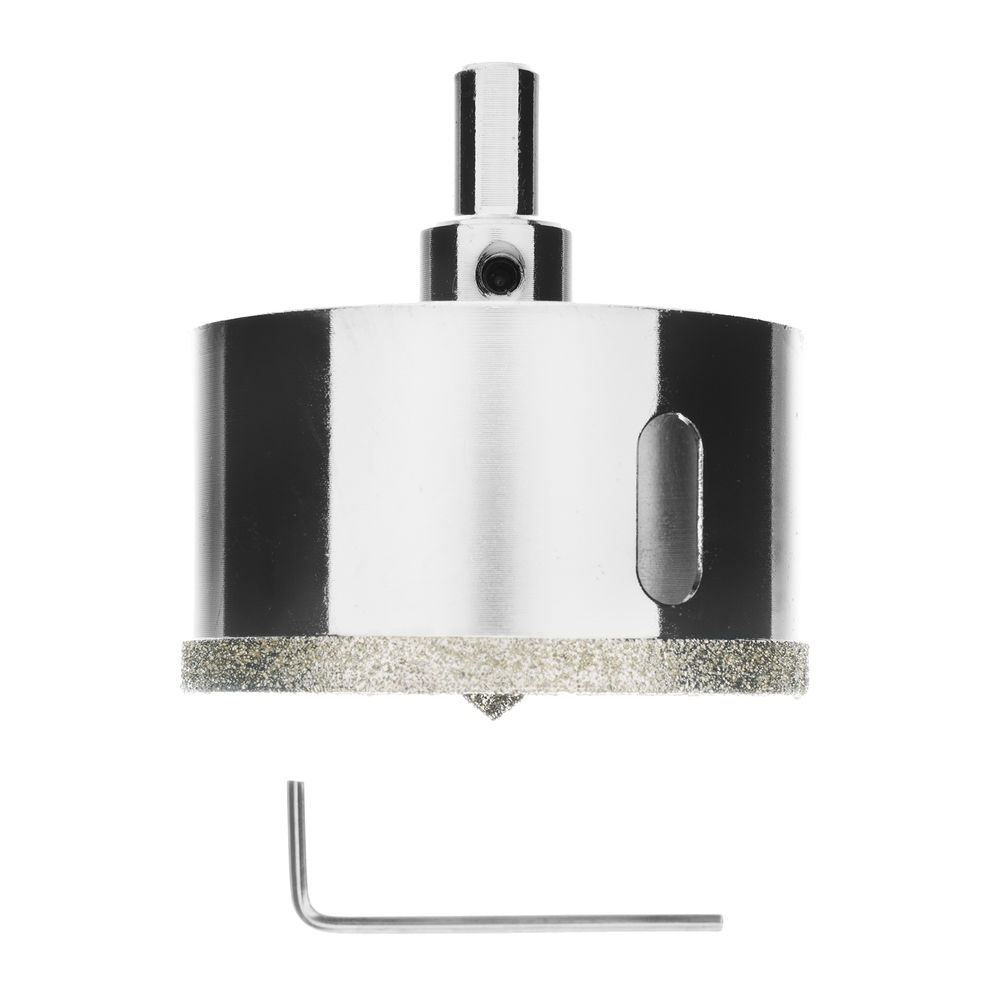 Сверло алмазное по керамограниту, 70 х 67 мм, трехгранный хвостовик Matrix (726703)