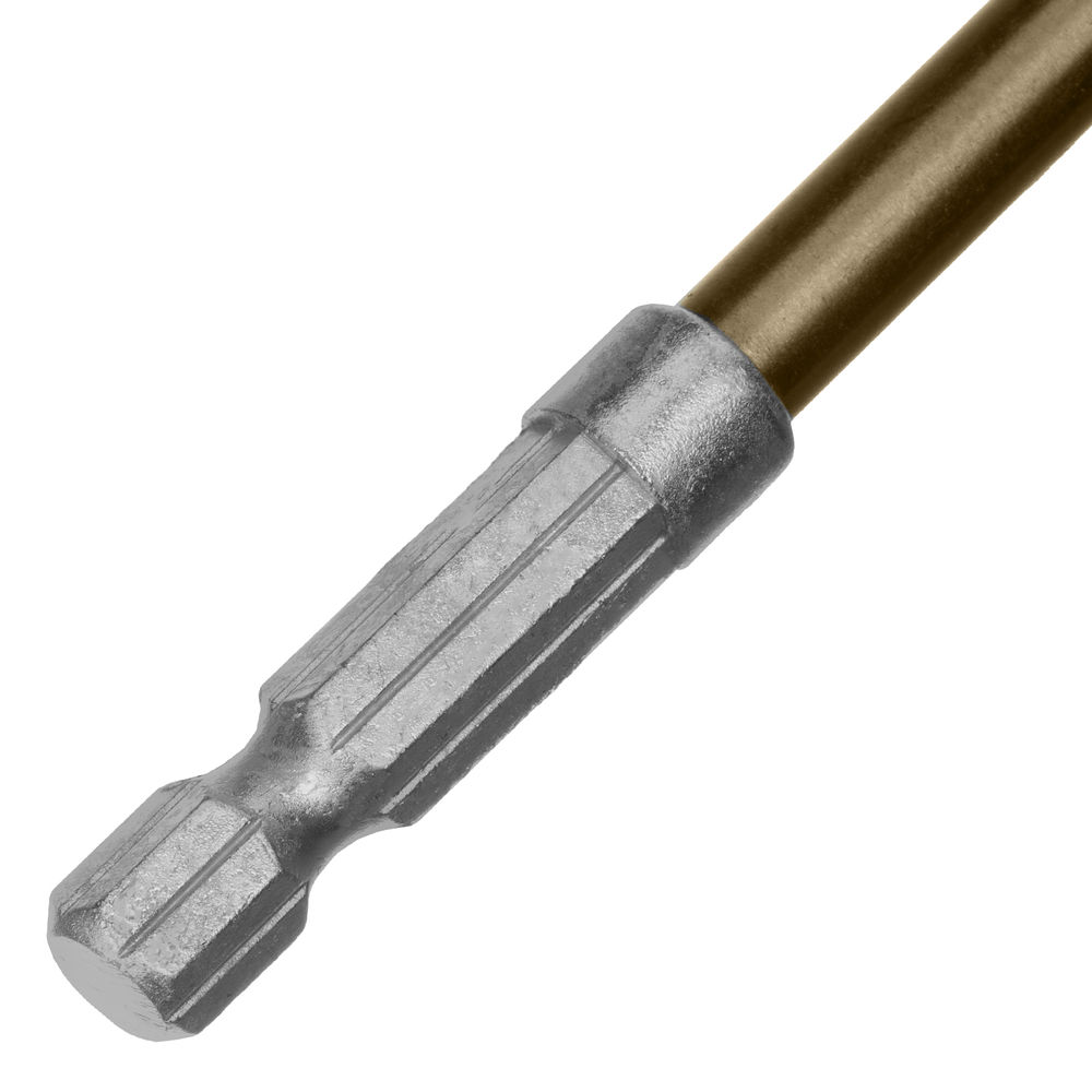 Сверло по металлу, 6 мм, HSS, нитридтитановое покрытие, шестигранный хвостовик Matrix (717602)