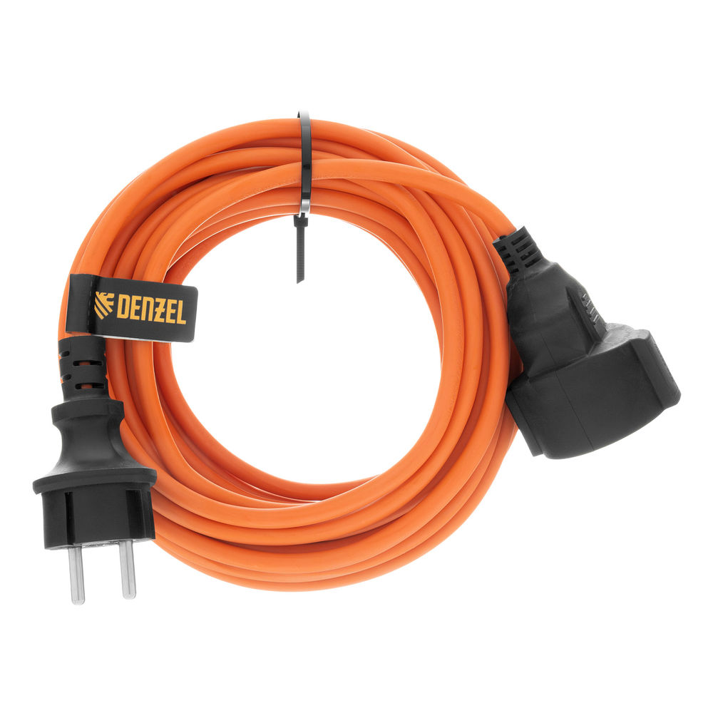 Удлинитель-шнур силовой Garden Series, б/з, ПВС, 10м, 1 розетка, 2 x 1,5 мм, Denzel (37403)