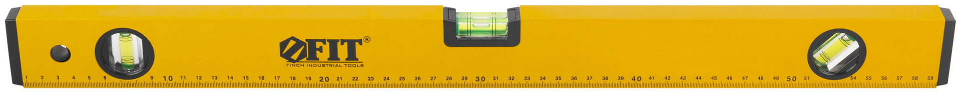 Уровень Стайл, 3 глазка, желтый усиленный корпус, фрезер. рабочая грань, шкала, Профи 600 мм (18206)