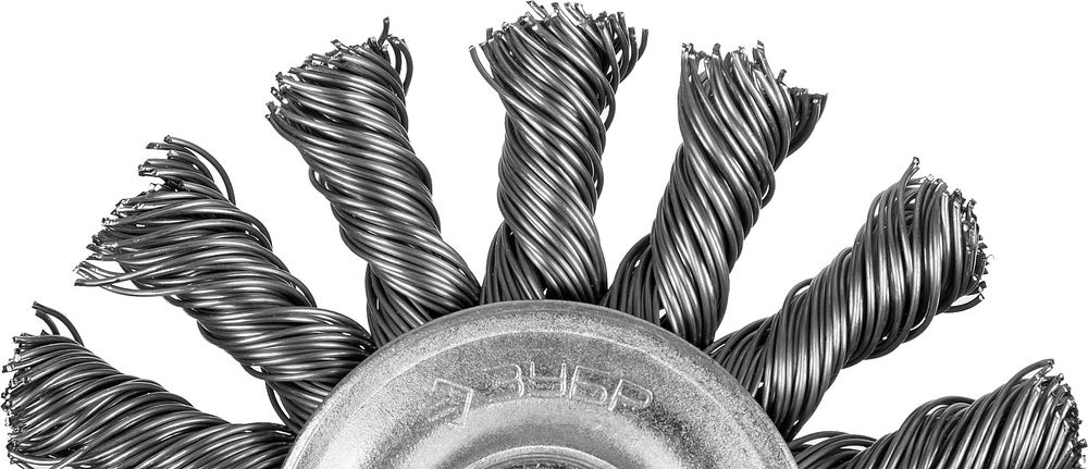 Щетка дисковая для дрели 75 мм, жгутированная стальная проволока 0.5 мм ЗУБР Профессионал 3522-075_z02