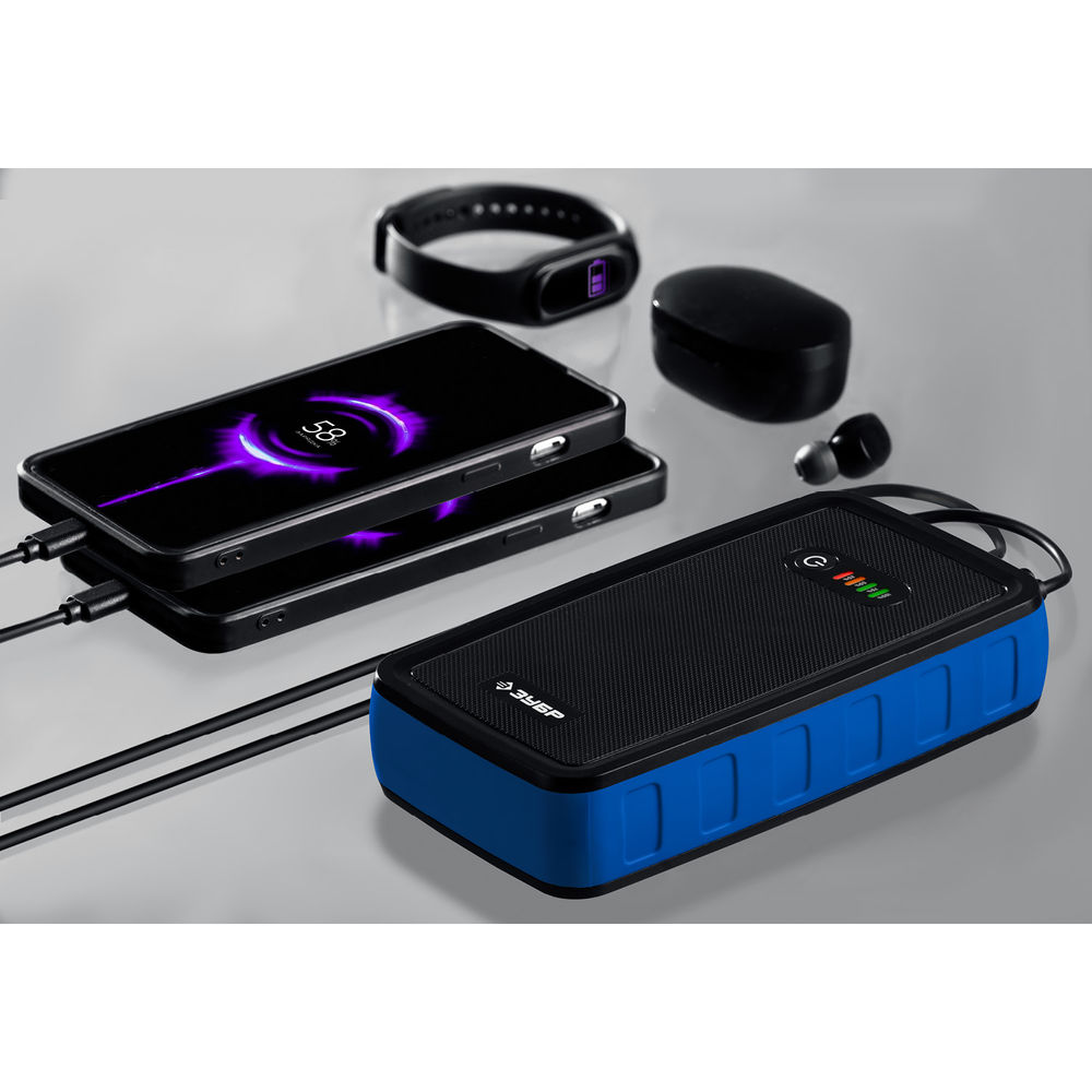 Пусковое устройство 12 В макс. 800 А аккумуляторное Профессионал ЗУБР АПУ-800 59319