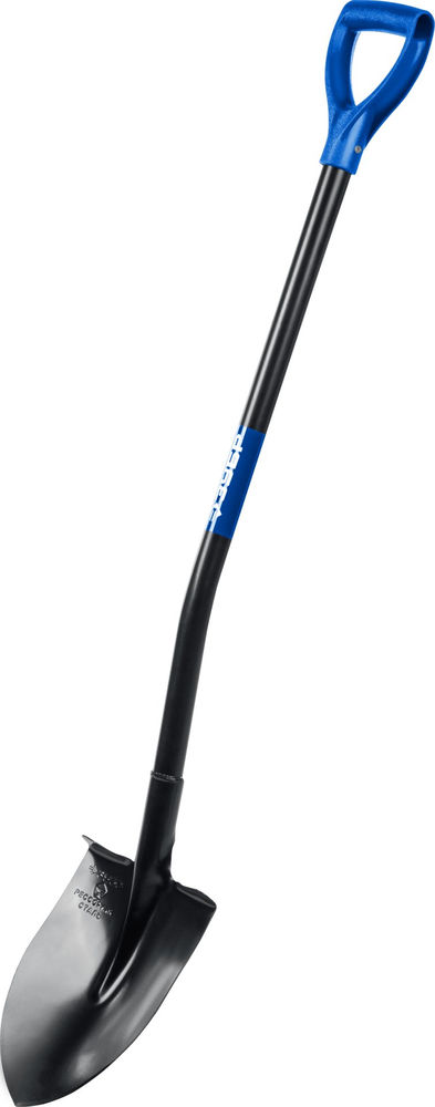 Штыковая лопата тип ЛСГ 275х205х1200мм полотно рессорная сталь 1.6мм закалено стальной изог.черенок с ручкой ПРОФЕССИОНАЛ ЗУБР ПРОФИ-7 39557