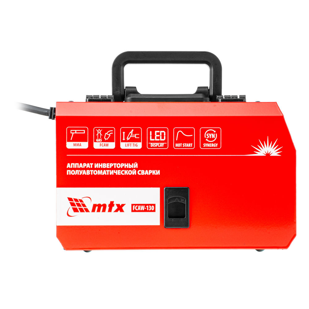 Аппарат инвертор. полуавтомат. cварки FCAW-130, 130 А, ПВ 60%// MTX (94300)